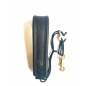 Preview: Dave Guardala DeLuxe Saxstrap Elkleather Black with Goldhook