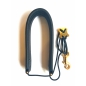 Preview: Dave Guardala DeLuxe Saxstrap Elkleather Black with Goldhook