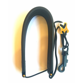 Dave Guardala DeLuxe Saxstrap Elkleather Black Plastic Hook